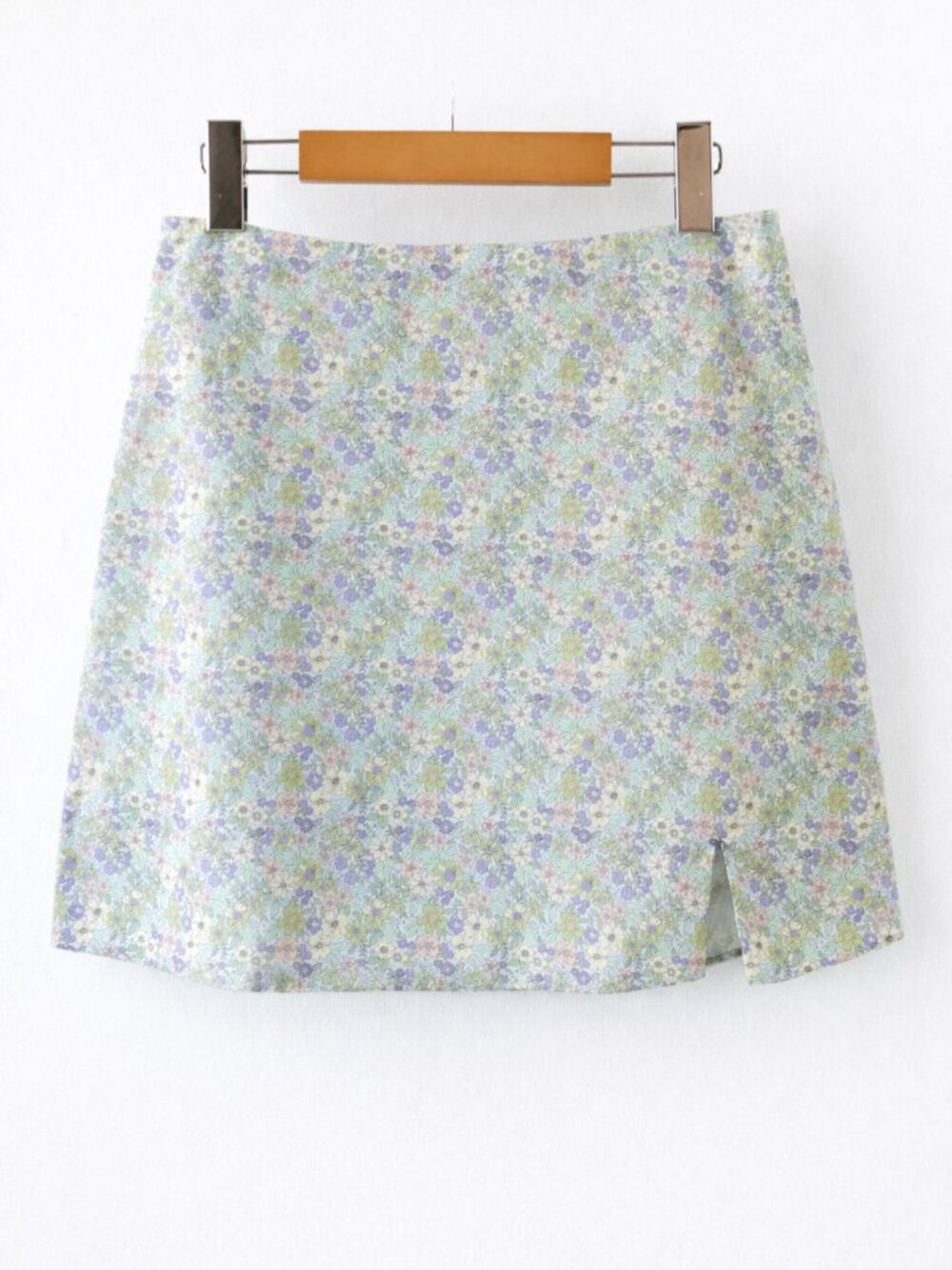 NEW Glamorous Floral Cotton Summer A-Line Skirt • NWT • Size 6 - Small - Picture 8 of 9